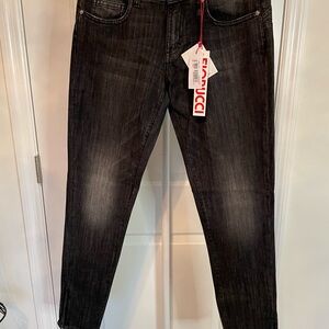 🔥Fiorucci Naomi Campbell Push Up Black Skinny Jeans with ankle zippers